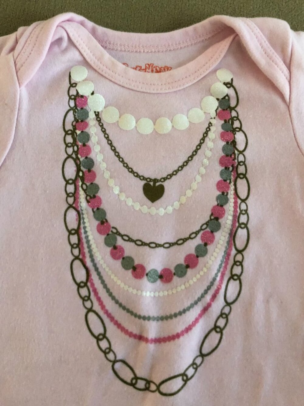 Sara Kety Baby Girls Pink Onesie Short Sleeves Size 6-12 Month - Picture 2 of 2